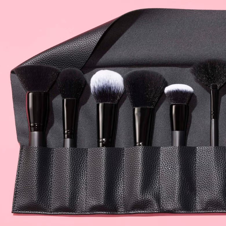 17-Piece Ultimate Makeup Brush Set & Travel Roll