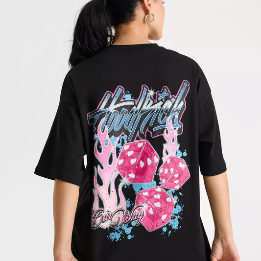 Wmns Hoodrich Heart Dice Oversized T-Shirt