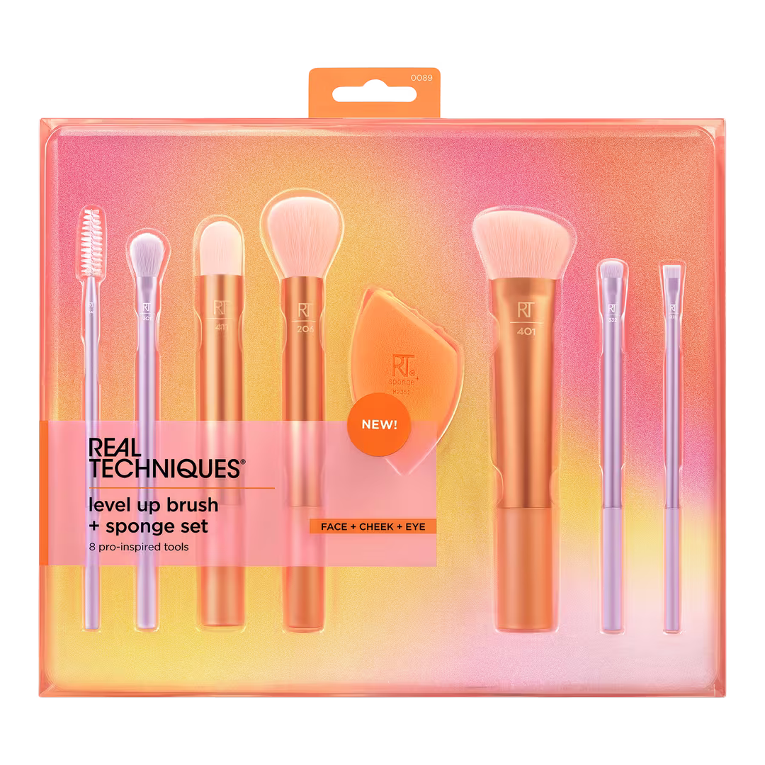 Level Up Makeup Brush + Blending Sponge Set