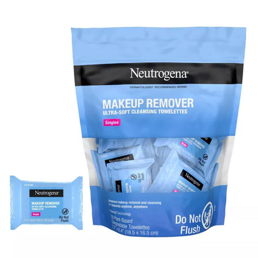 Neutrogena Facial Cleansing Makeup Remover Wipes Singles