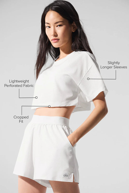 Mesh Cropped Mirage Tee