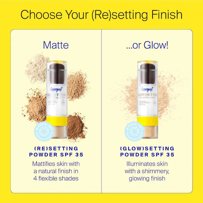 100% Mineral (Re)setting Powder Face Sunscreen SPF 35
