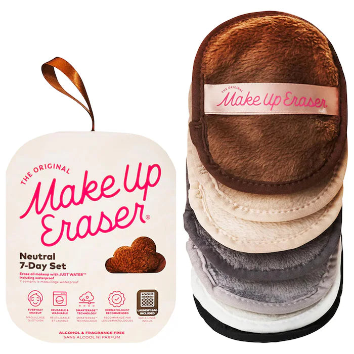 Neutrals 7-Day Set Reusable Makeup Remover