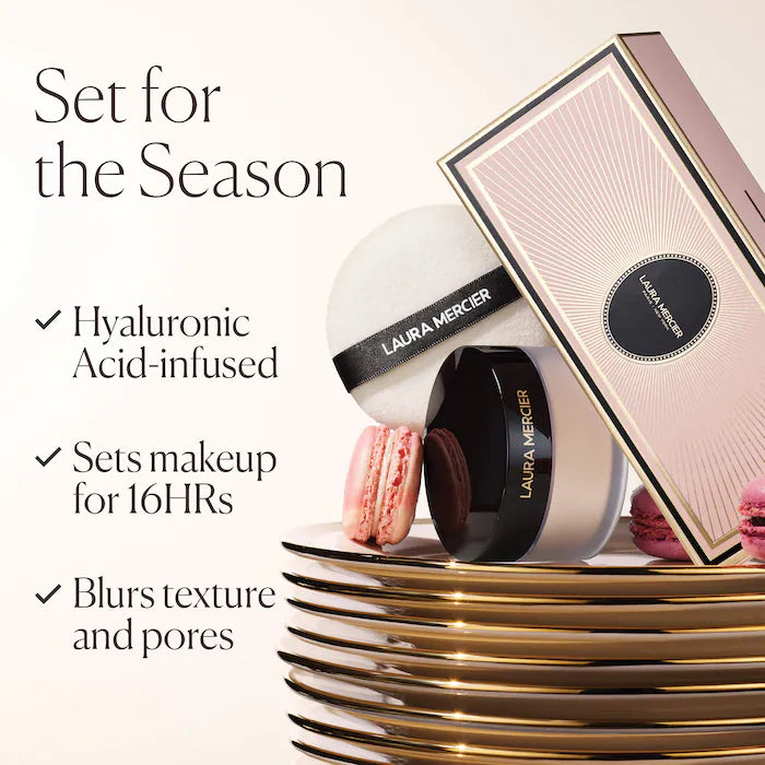 Indulgent Icons Ultra-Blur Translucent Loose Setting Powder & Velour Puff Duo Gift Set
