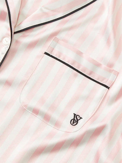 Glazed Satin Short Pajama Set