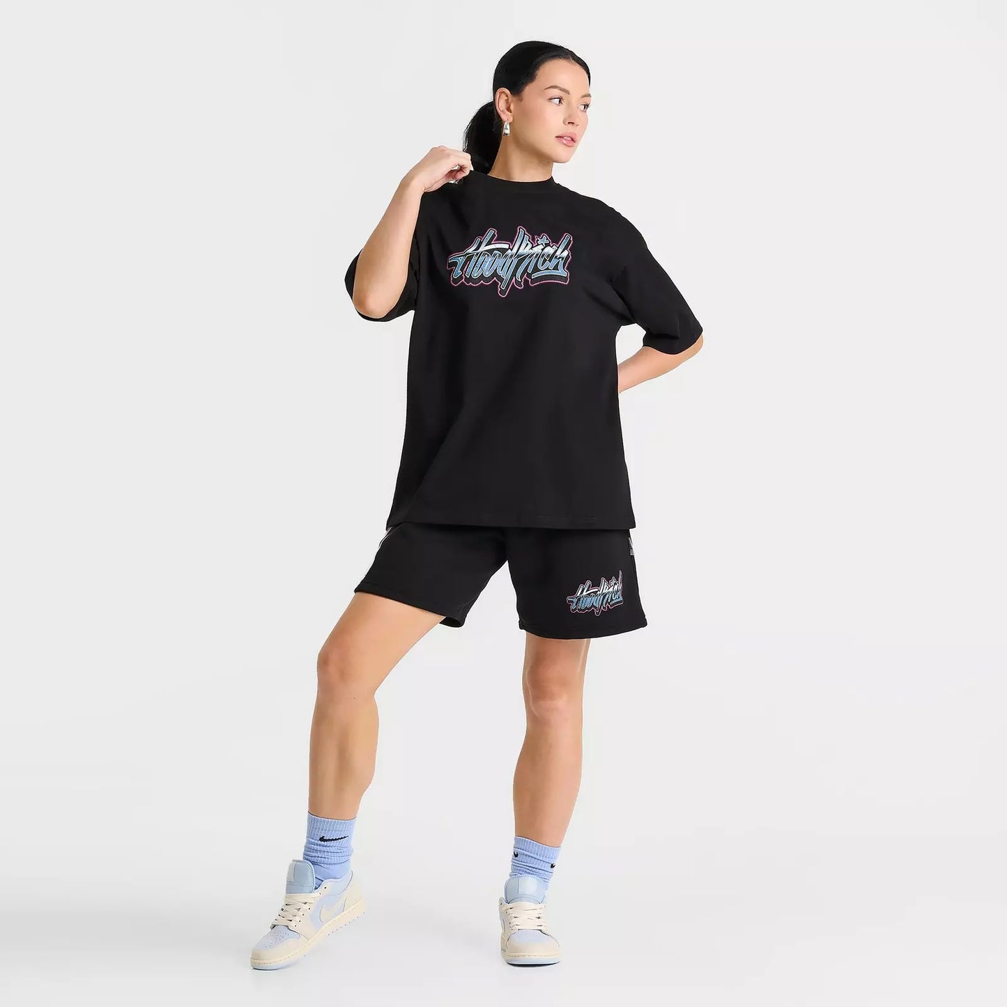 Wmns Hoodrich Heart Dice Oversized T-Shirt
