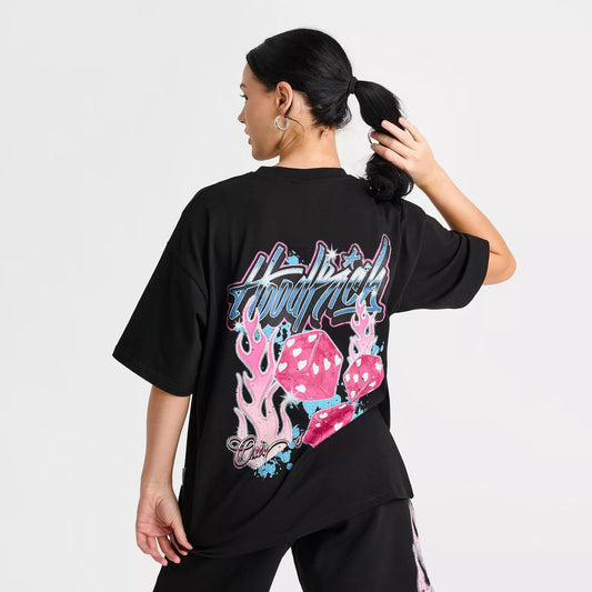 Wmns Hoodrich Heart Dice Oversized T-Shirt