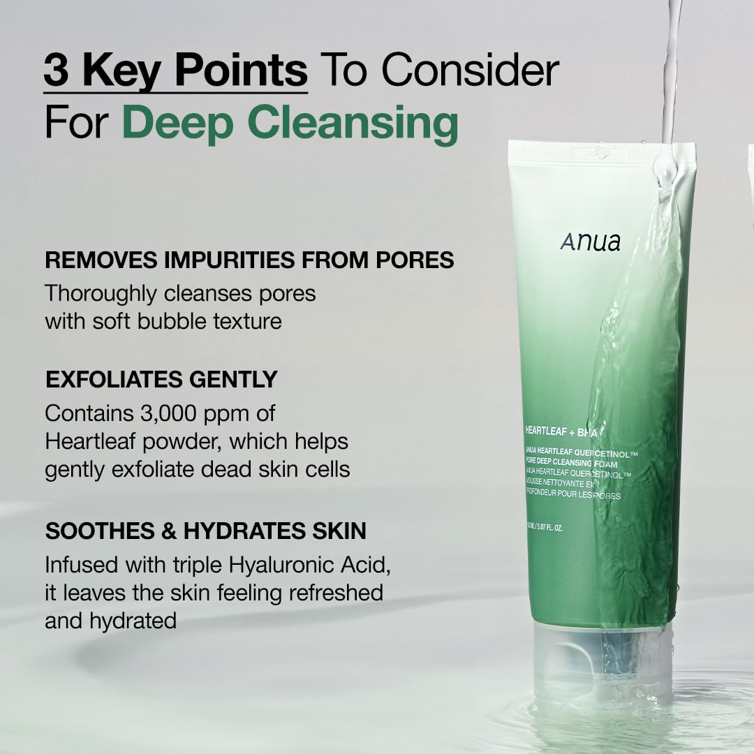 Heartleaf Cleansing Oil & Deep Cleansing Foam & Soothing Toner
