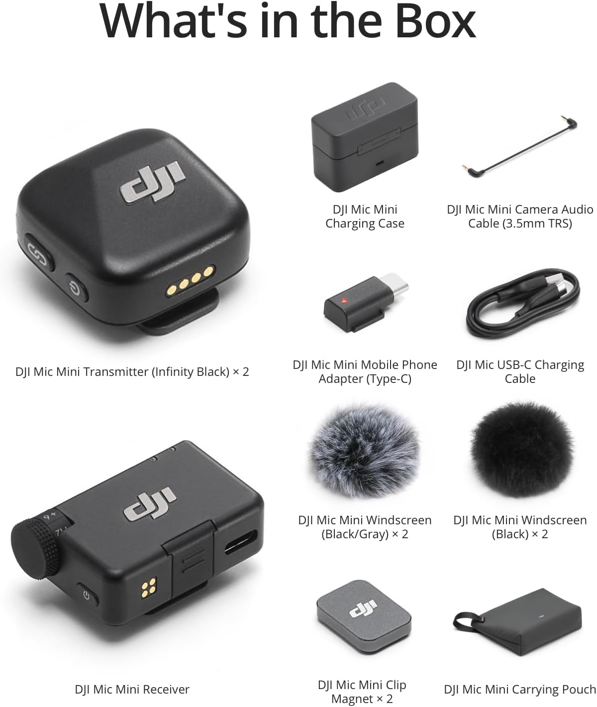 DJI Mic Mini (2 TX + 1 RX + Charging Case)