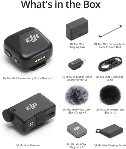 DJI Mic Mini (2 TX + 1 RX + Charging Case)