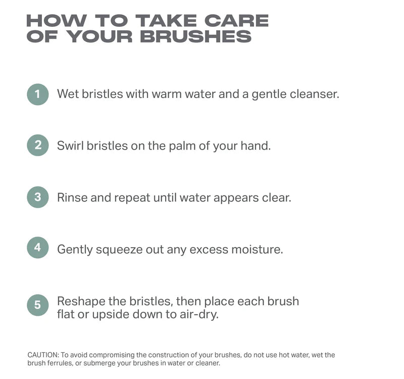Along for the Glide 6-Piece Travel Brush Set