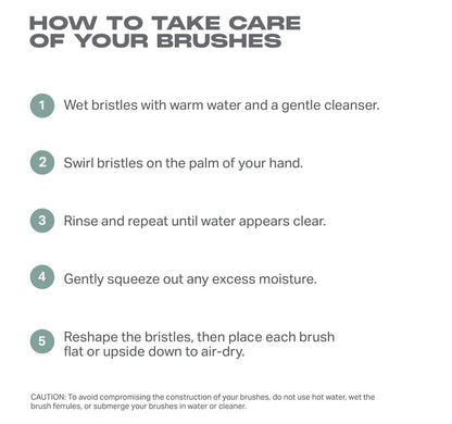Along for the Glide 6-Piece Travel Brush Set