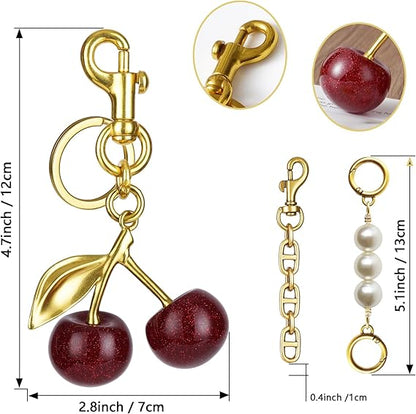Cherry Keychain Bag