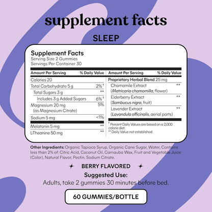 Sleep Gummies with 5mg Melatonin