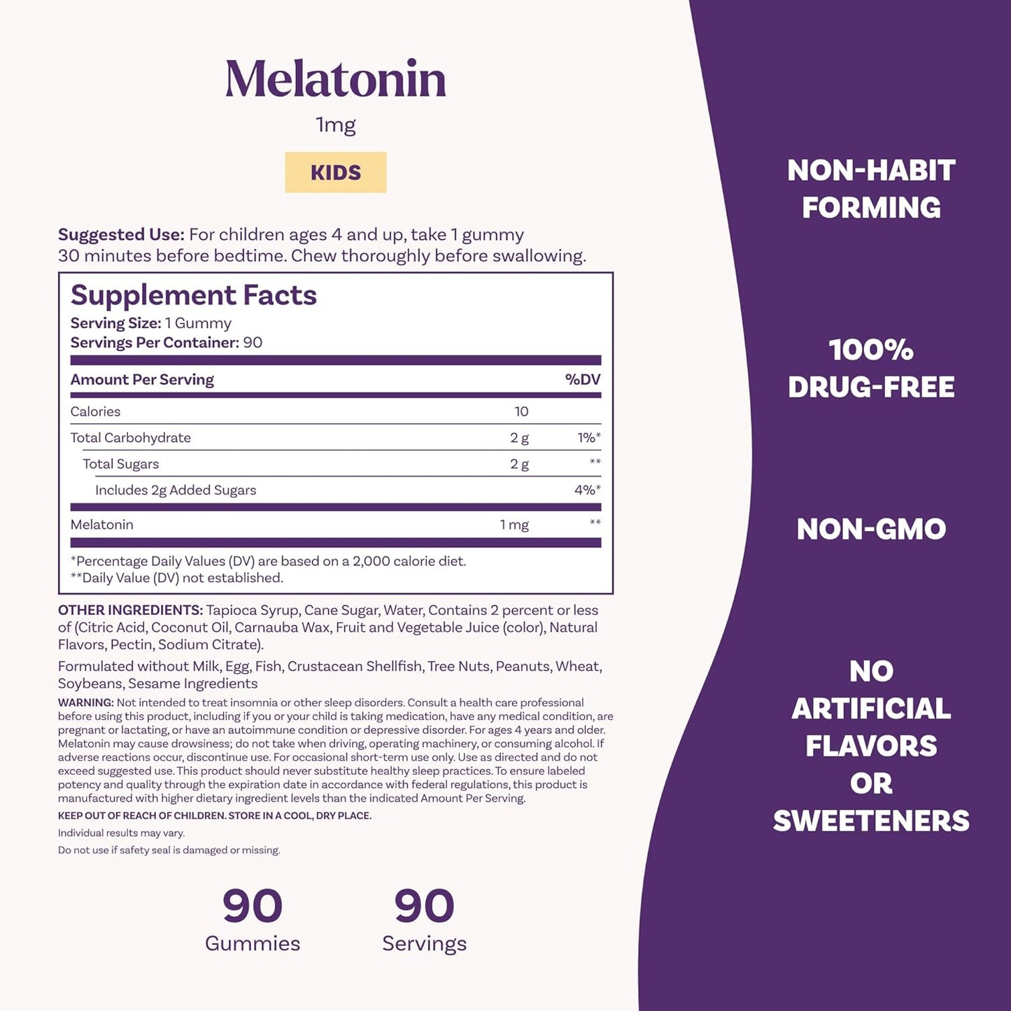 Kids Melatonin Gummies 1 mg