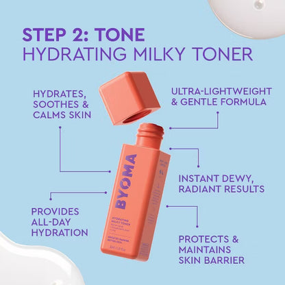 BYOMA Universal Skincare Heroes Gift Set with Makeup Bag - 5pc