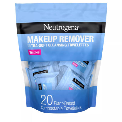 Neutrogena Facial Cleansing Makeup Remover Wipes Singles
