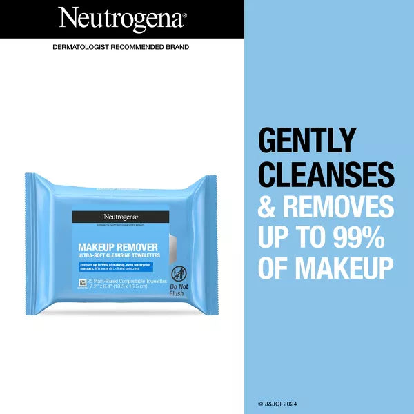 Neutrogena Facial Cleansing Makeup Remover Wipes Singles