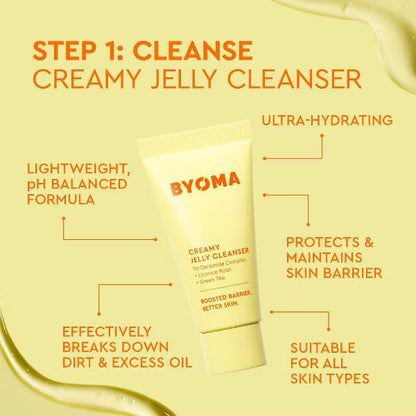 BYOMA Universal Skincare Heroes Gift Set with Makeup Bag - 5pc