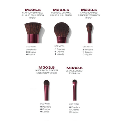 REBELLIOUS 6-PIECE BRUSH & TOOL SET