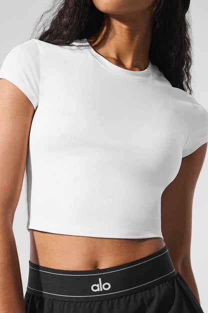 Alosoft Crop Finesse Short Sleeve