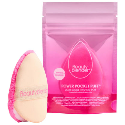 POWER POCKET PUFF Dual-Sided Powder Puff for Setting and Baking