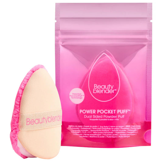 POWER POCKET PUFF Dual-Sided Powder Puff for Setting and Baking