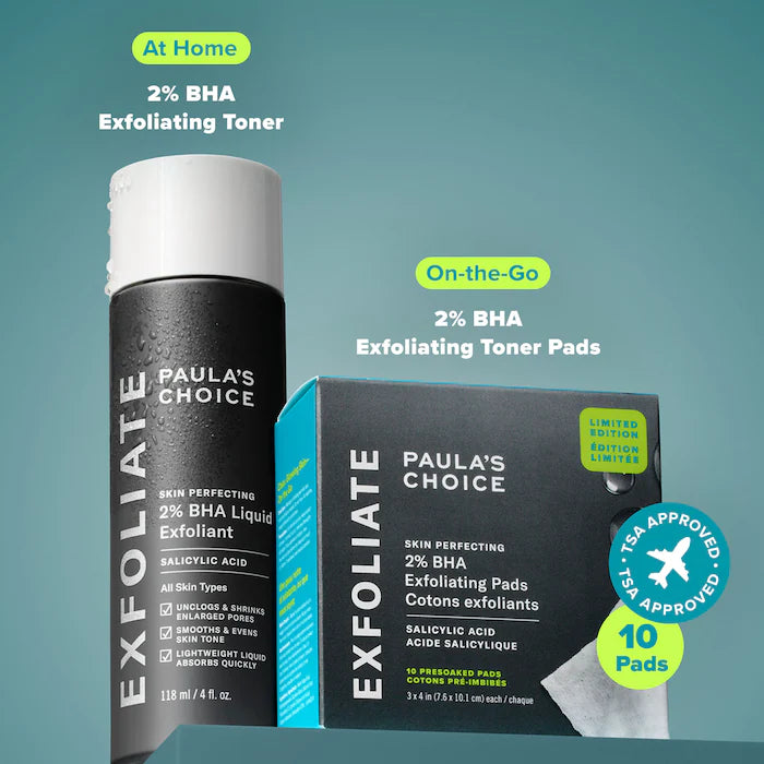 Skin Perfecting 2% BHA Exfoliating Toner for Clear Skin
