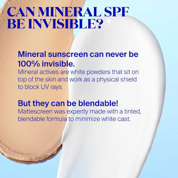 100% Mineral Mattescreen Sunscreen SPF 40