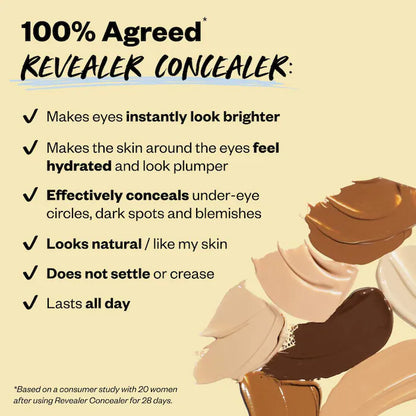 Revealer Super Creamy + Brightening Concealer with Caffeine and Hyaluronic Acid