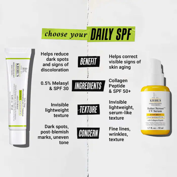 Better Screen UV Serum SPF 50+ Facial Sunscreen with Collagen Peptide