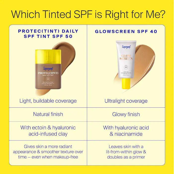 Protec(tint) Daily SPF Tint SPF 50 Sunscreen Skin Tint with Ectoin