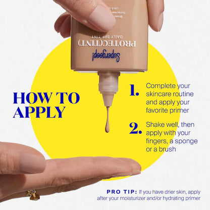 Protec(tint) Daily SPF Tint SPF 50 Sunscreen Skin Tint with Ectoin