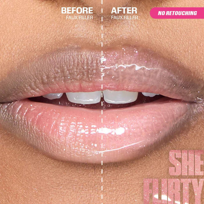 Faux Filler Shiny Non-Sticky Lip Gloss