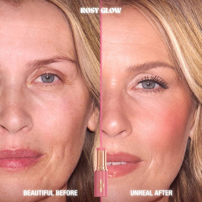 Unreal Lip + Cheek Glow Blush Stick with Hyaluronic Acid