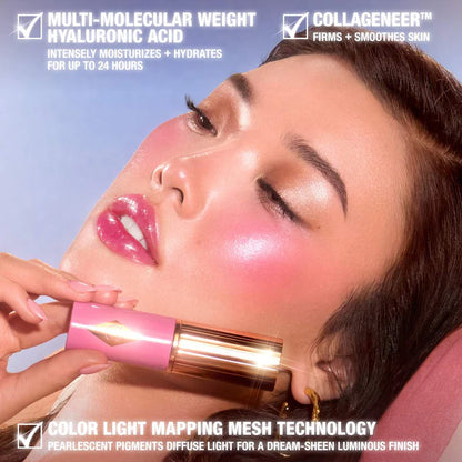 Unreal Lip + Cheek Glow Blush Stick with Hyaluronic Acid