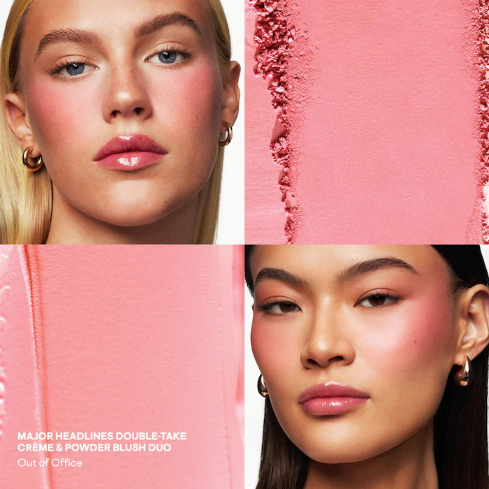Patrick's Glow and Gloss Set: Major Headlines Blush Duo and Lip Gloss Makeup Gift Set