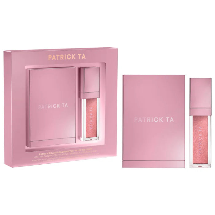 Patrick's Glow and Gloss Set: Major Headlines Blush Duo and Lip Gloss Makeup Gift Set
