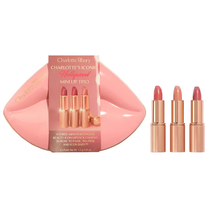 Mini Iconic Hollywood Lipstick Trio Gift Set